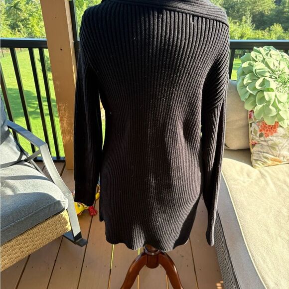 Free People Beach Black Ribbed Women's Sweater or Dress Versatile - Picture 4 of 5